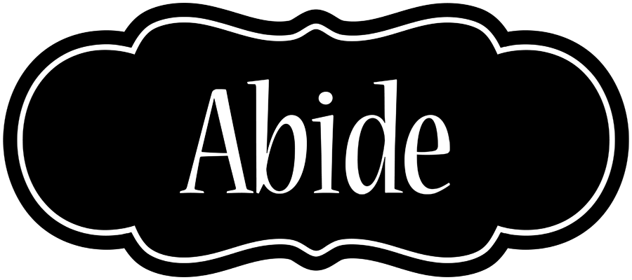 Abide welcome logo