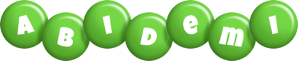 Abidemi candy-green logo