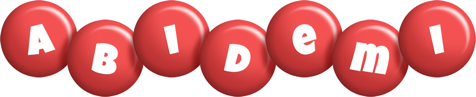 Abidemi candy-red logo