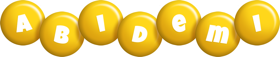 Abidemi candy-yellow logo