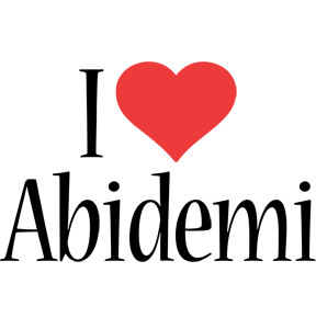 Abidemi i-love logo