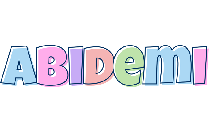 Abidemi pastel logo