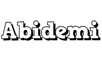 Abidemi snowing logo