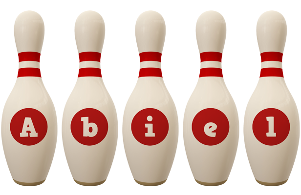 Abiel bowling-pin logo