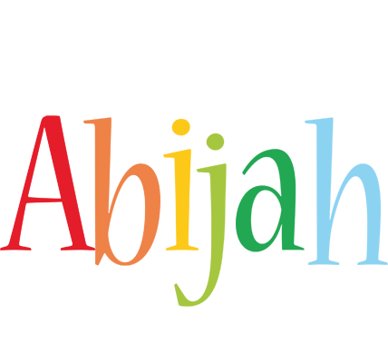 Abijah birthday logo
