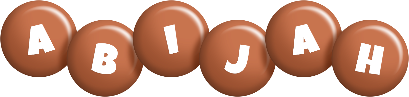 Abijah candy-brown logo
