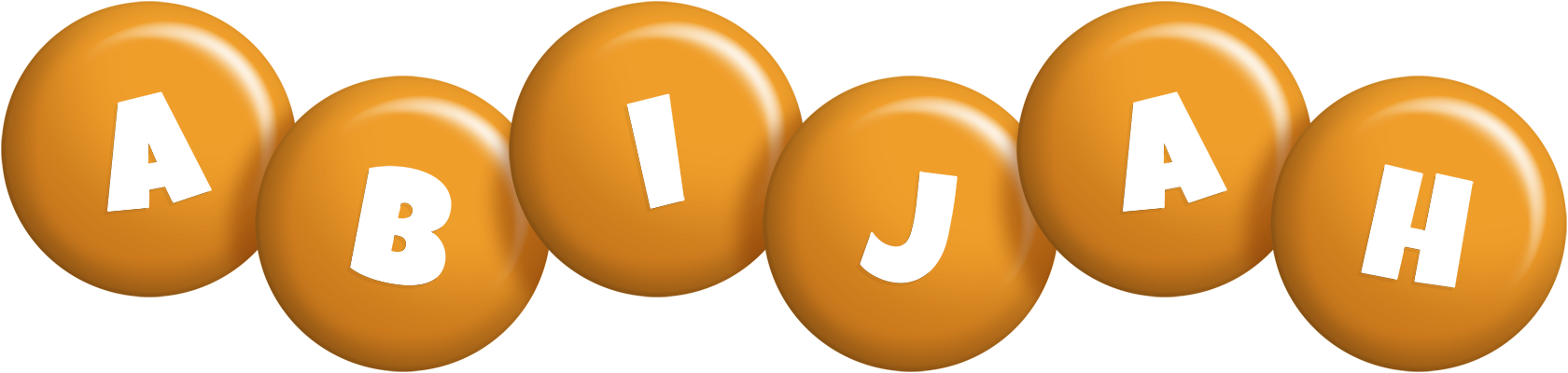 Abijah candy-orange logo