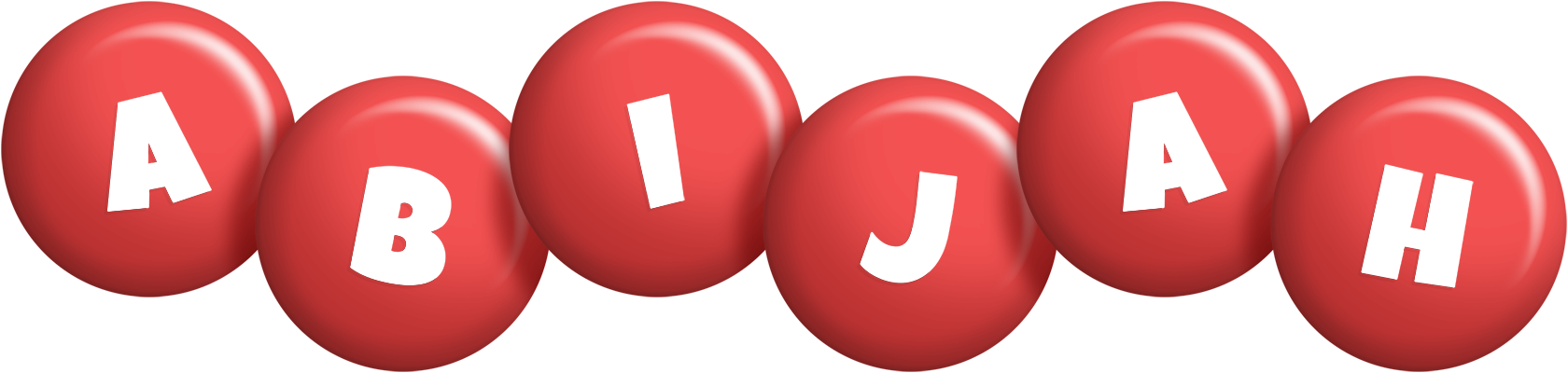 Abijah candy-red logo