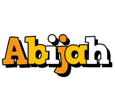 Abijah cartoon logo