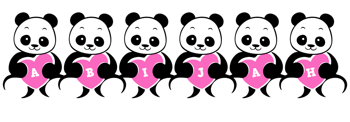 Abijah love-panda logo