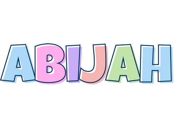 Abijah pastel logo