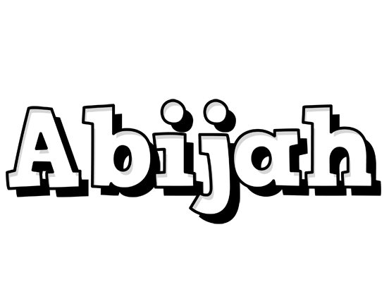 Abijah snowing logo