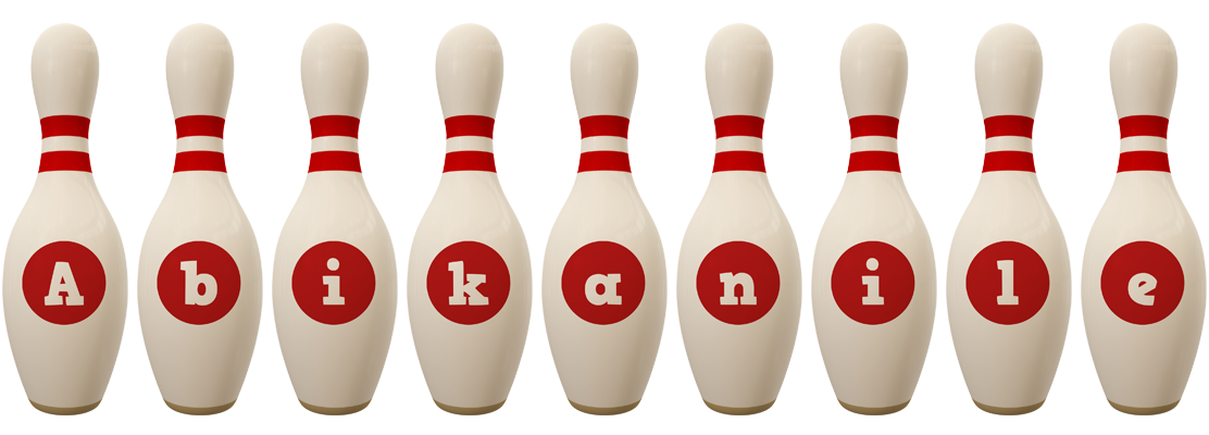 Abikanile bowling-pin logo