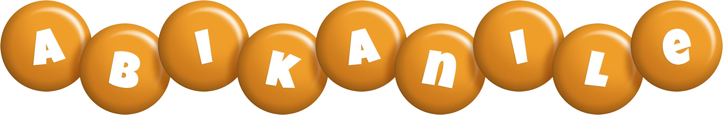 Abikanile candy-orange logo
