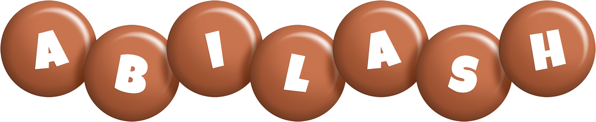 Abilash candy-brown logo