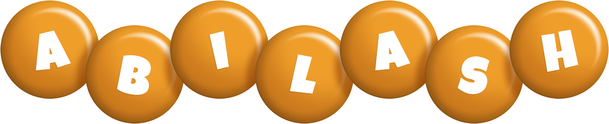 Abilash candy-orange logo