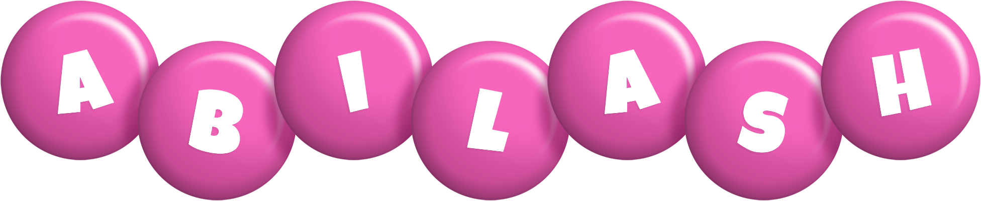 Abilash candy-pink logo