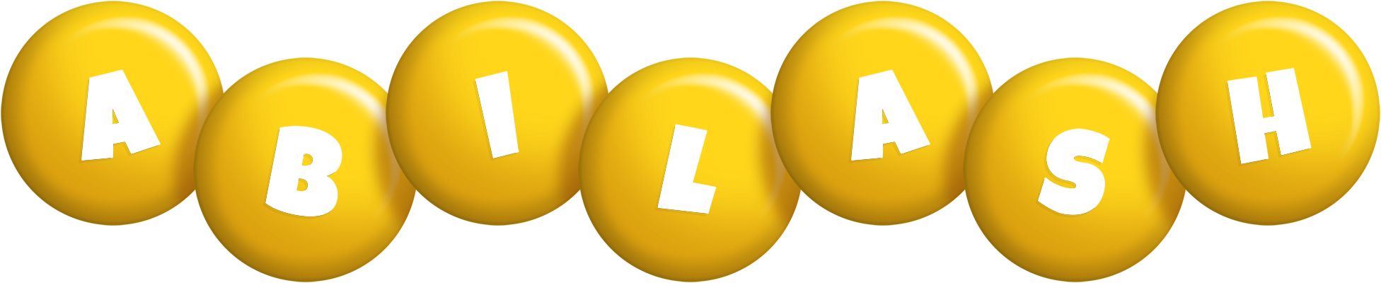 Abilash candy-yellow logo