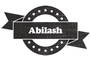 Abilash grunge logo