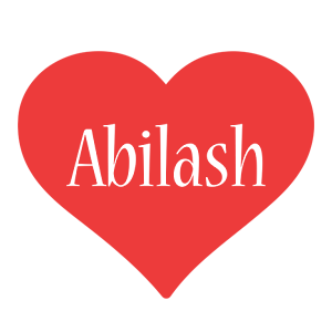 Abilash love logo