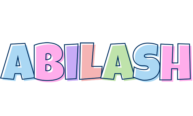 Abilash pastel logo