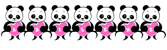 Abilene love-panda logo