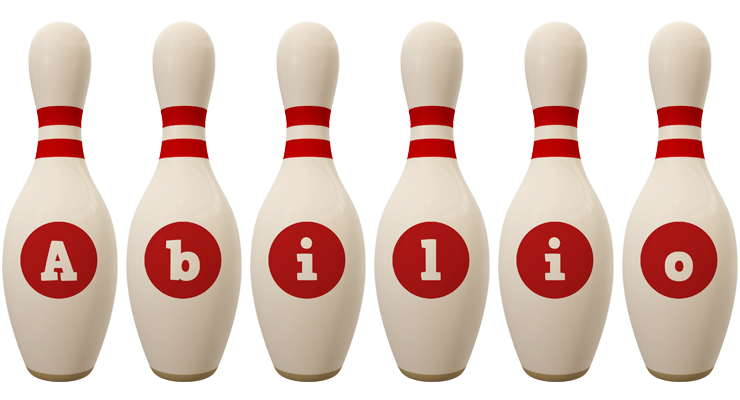 Abilio bowling-pin logo