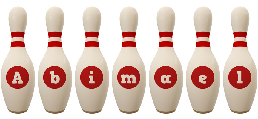 Abimael bowling-pin logo