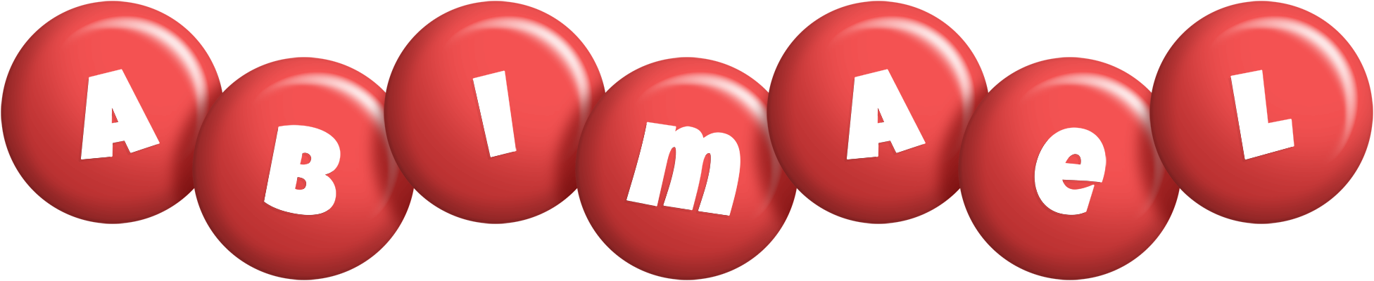 Abimael candy-red logo