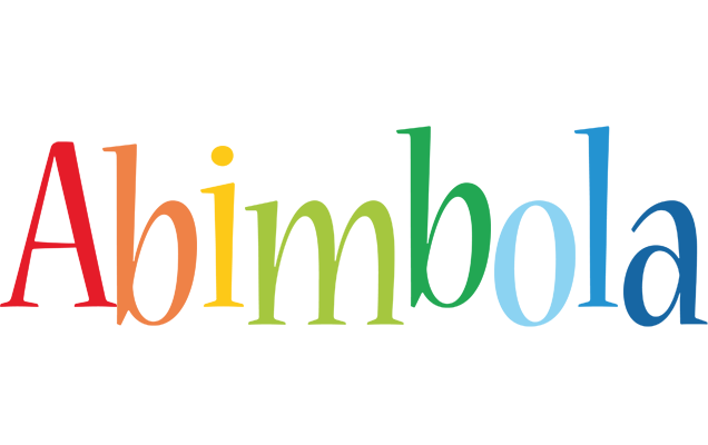 Abimbola birthday logo