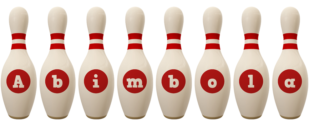 Abimbola bowling-pin logo