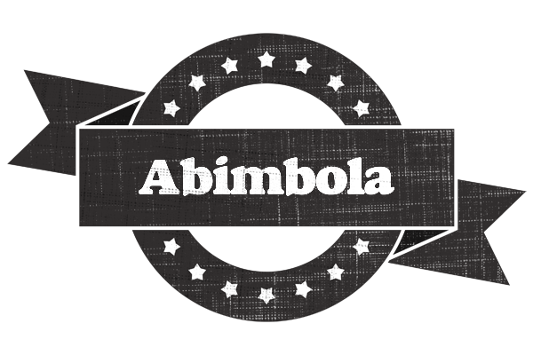 Abimbola grunge logo