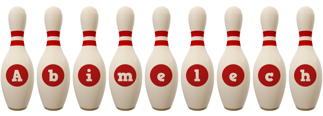 Abimelech bowling-pin logo