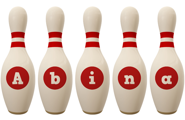 Abina bowling-pin logo
