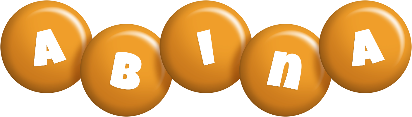 Abina candy-orange logo