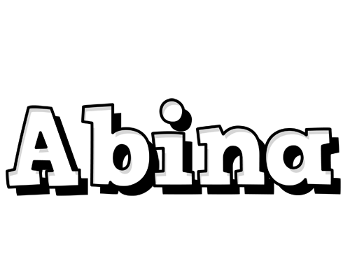 Abina snowing logo