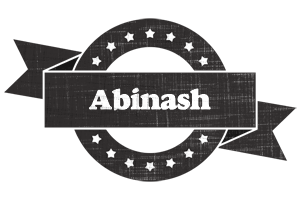 Abinash grunge logo