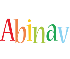 Abinav birthday logo