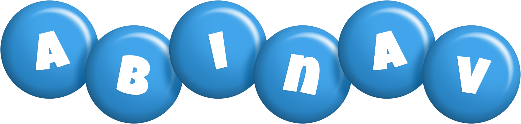 Abinav candy-blue logo