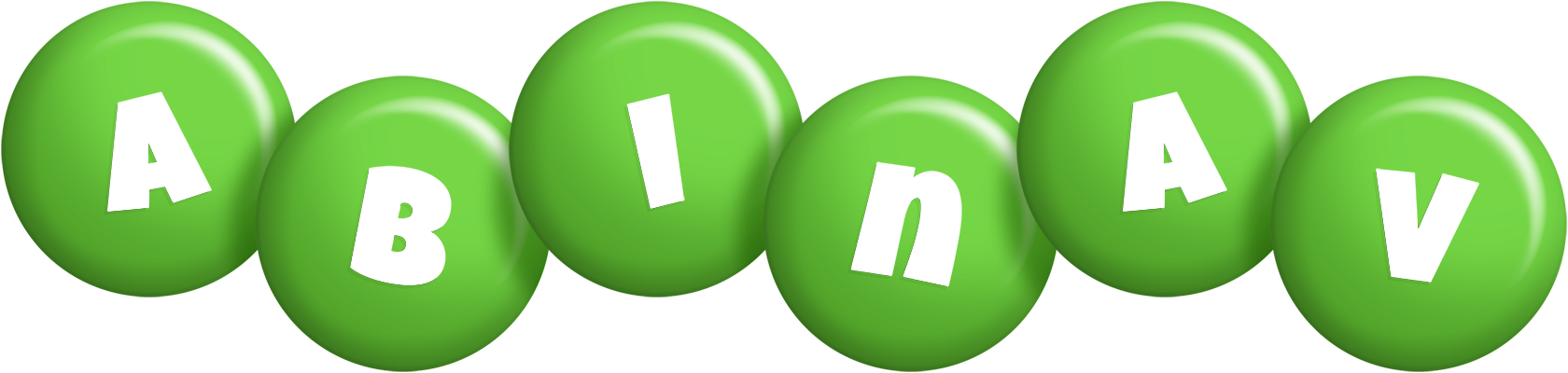 Abinav candy-green logo