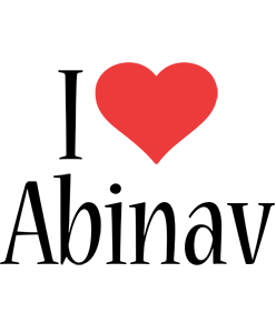 Abinav i-love logo
