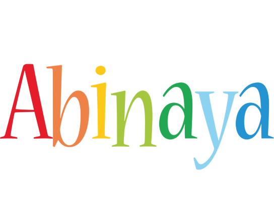 Abinaya birthday logo