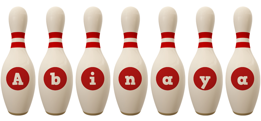 Abinaya bowling-pin logo