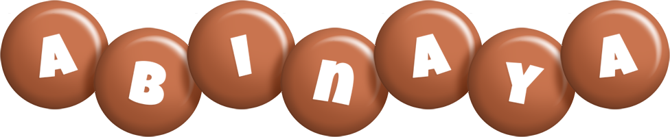 Abinaya candy-brown logo