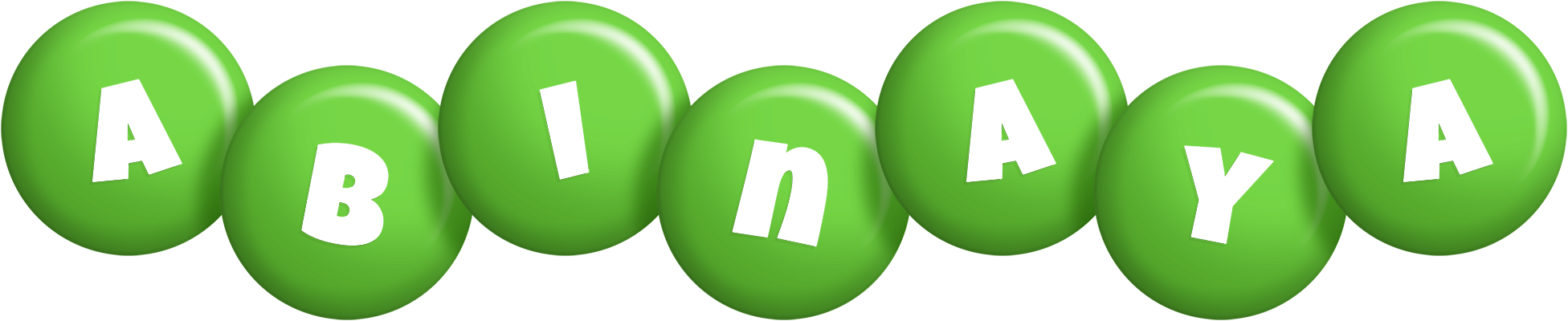 Abinaya candy-green logo