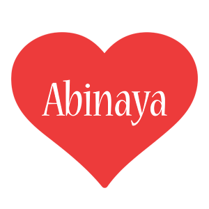 Abinaya love logo