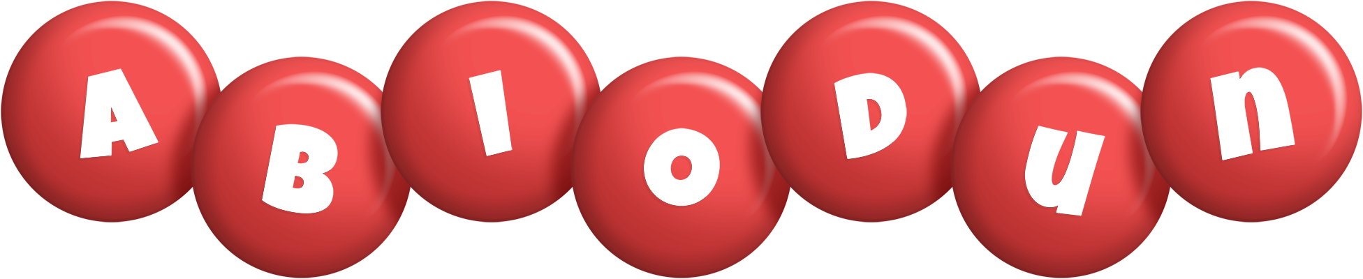 Abiodun candy-red logo