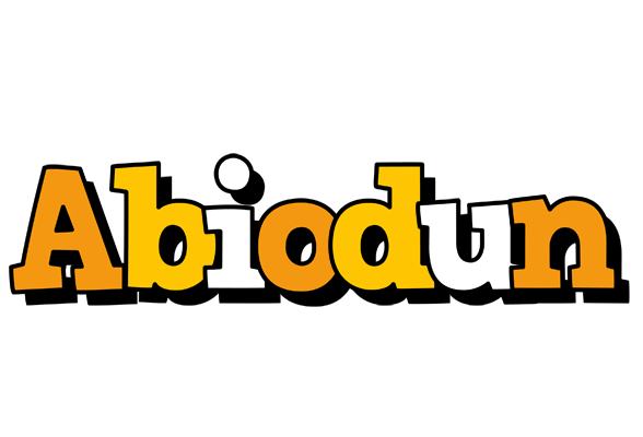 Abiodun cartoon logo