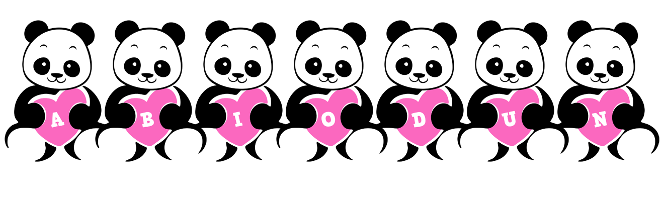 Abiodun love-panda logo