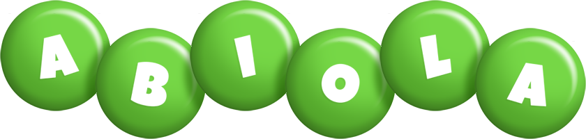 Abiola candy-green logo
